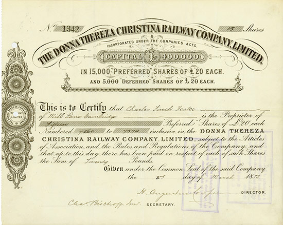 Donna Thereza Christina Railway Company, Limited