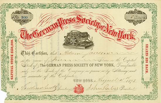 German Press Society of New York