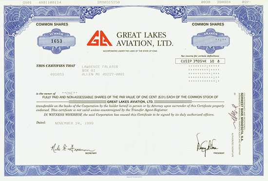 Great Lakes Aviation, Ltd