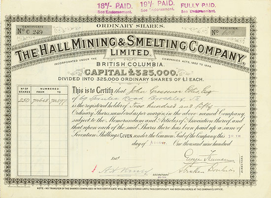 Hall Mining & Smelting Company, Limited
