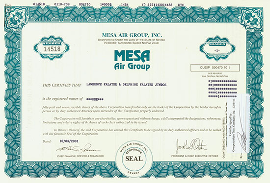 Mesa Air Group, Inc.