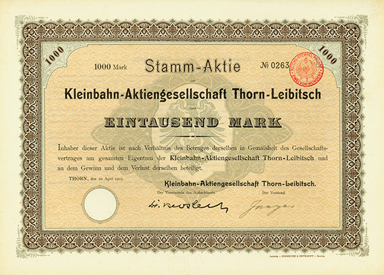 Kleinbahn-Aktiengesellschaft Thorn-Leibitsch
