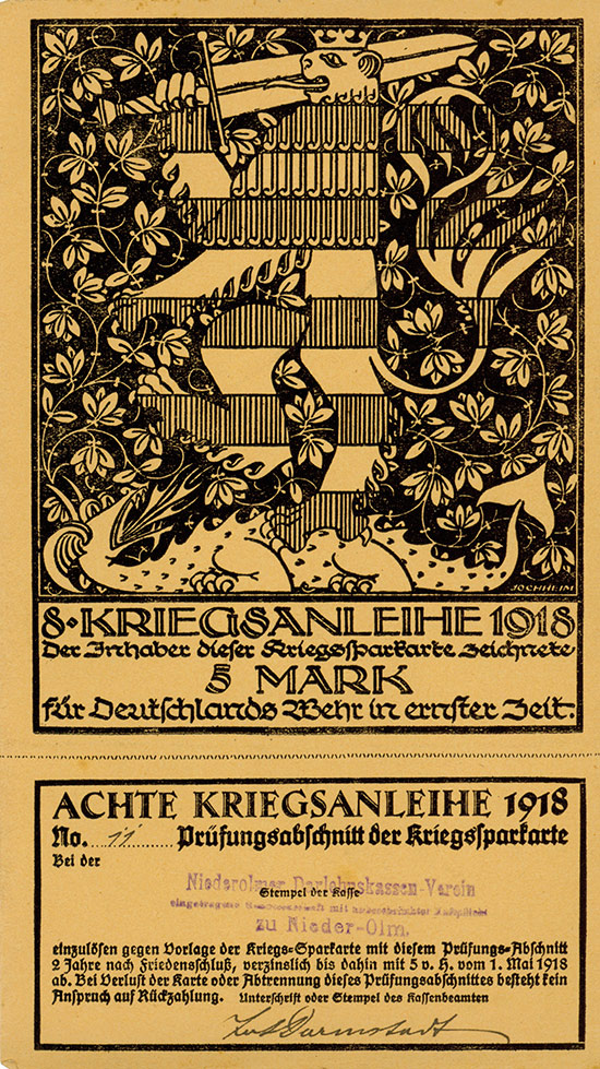 Niederolmer-Darlehnskassen-Verein / 8. Kriegsanleihe