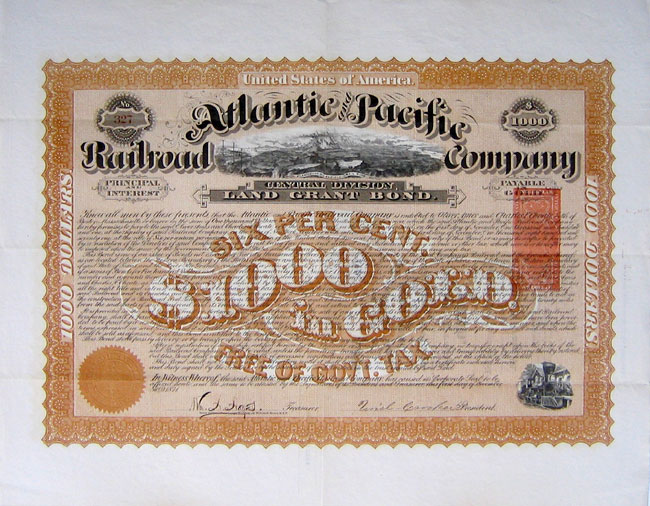 Atlantic and Pacific Railroad Company Central Division