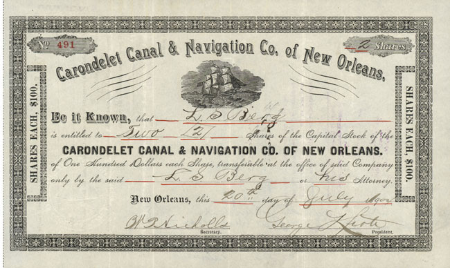 Carondelet Canal & Navigation Co. of New Orleans