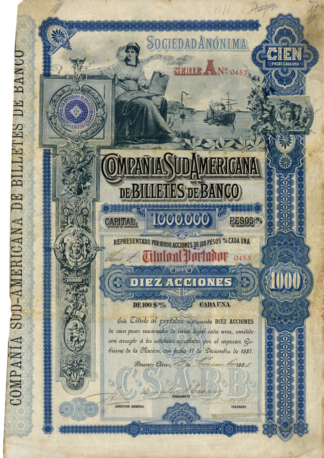 Compañia Sud Americana de Billetes de Banco S.A.