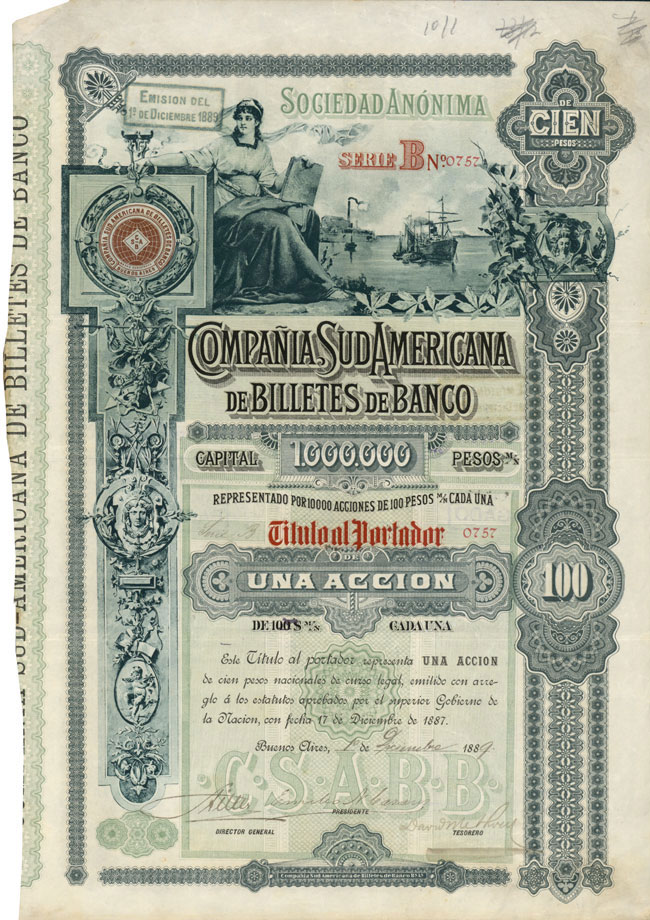 Compañia Sud Americana de Billetes de Banco S.A.
