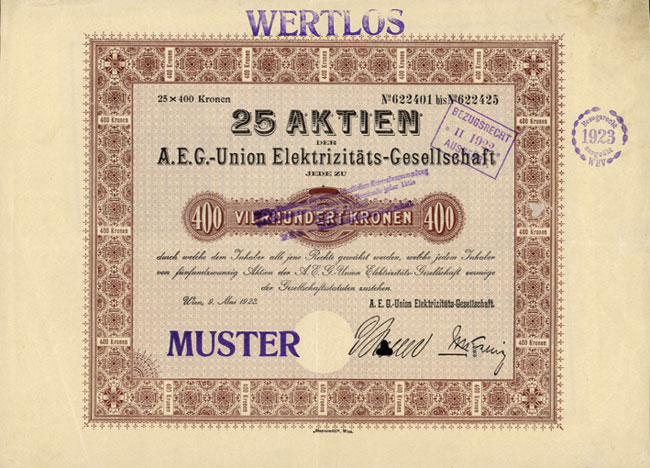 A.E.G. - Union Elektrizitäts-Gesellschaft