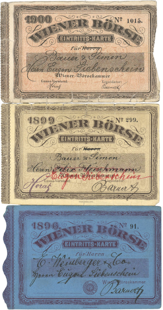 Eintrittskarten Wiener Börse [3 Stück]