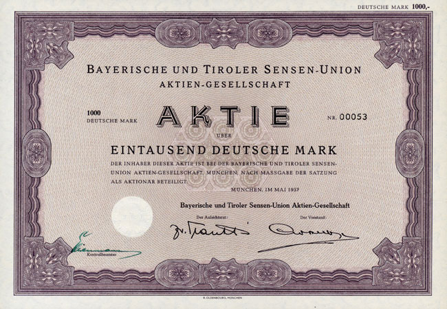 Bayerische und Tiroler Sensen-Union