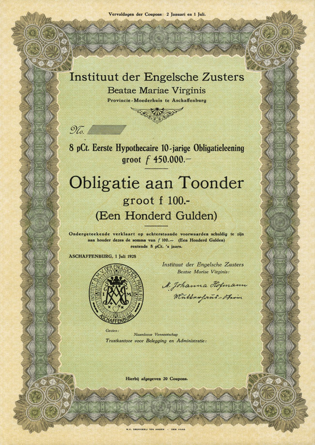 Instituut der Englische Zusters Beatae Mariae Virginis Provincie-Moederhuis te Aschaffenburg