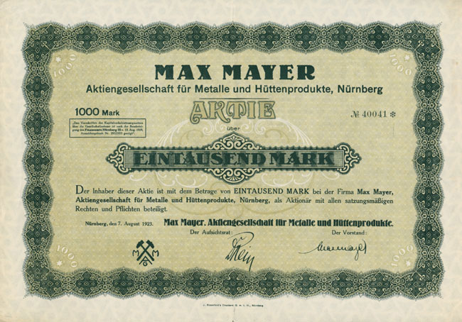 Max Mayer AG für Metalle und Hüttenprodukte