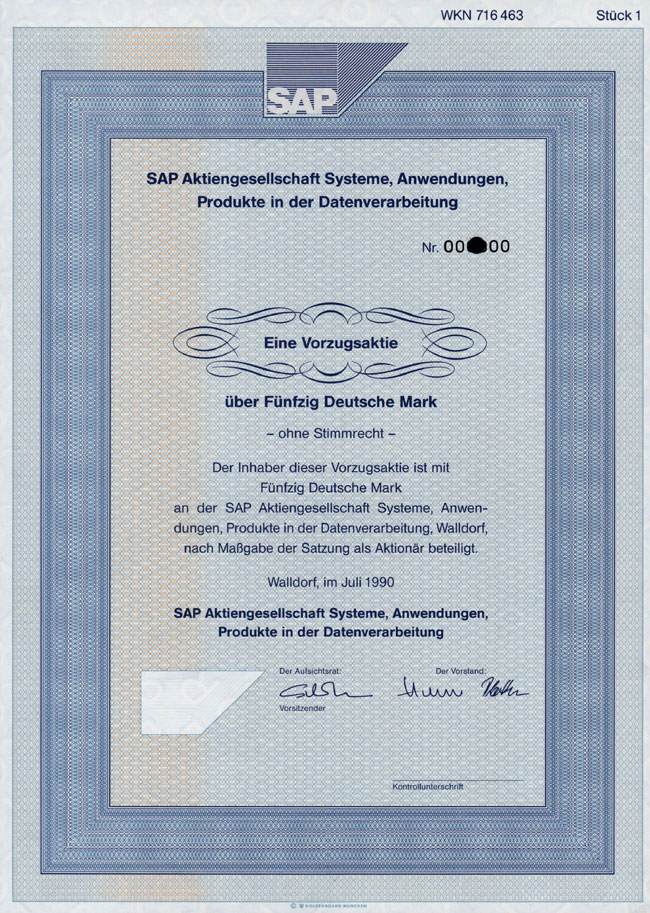 SAP Aktiengesellschaft Systeme, Anwendungen, Produkte in der Datenverarbeitung