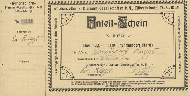 "Hohenzollern" Diamant-Gesellschaft m. b. H.