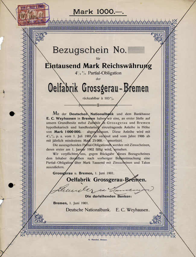 Oelfabrik Grossgerau-Bremen