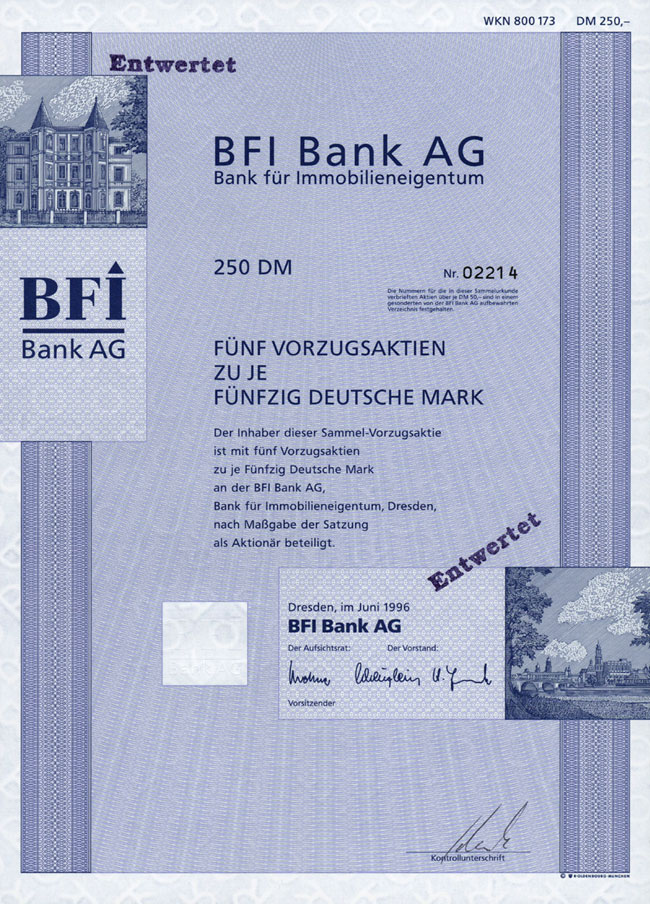 BFI Bank AG Bank für Immobilieneigentum