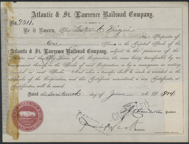 Atlantic & St. Lawrence Railroad Company