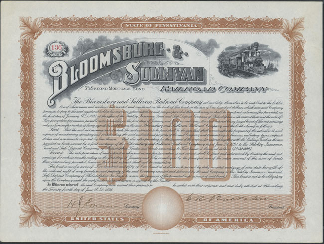 Bloomsburg & Sulivan Railroad Company