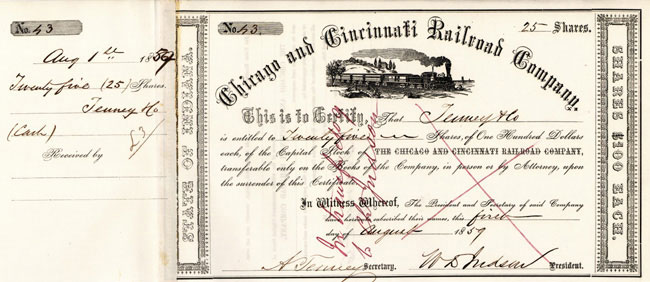 Chicago and Cincinnati Railroad Company 