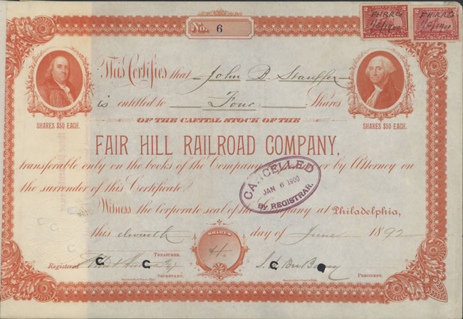 Fair Hill Railroad Company