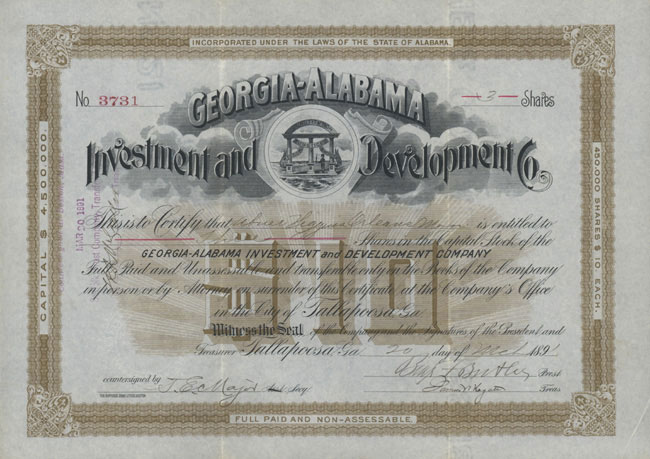 Georgia-Alabama Investment and Development Co. 