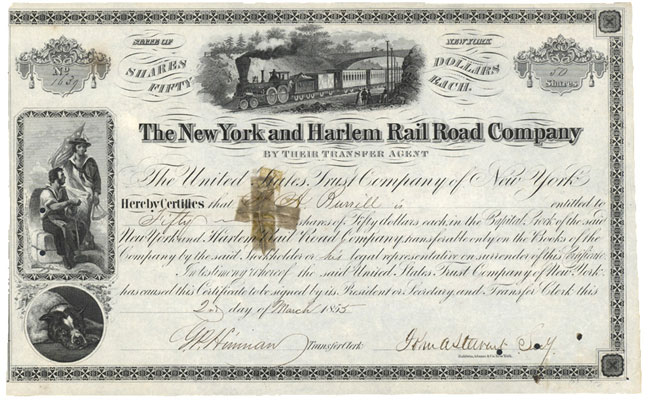 Hundemotiv: New York and Harlem Rail Road Company