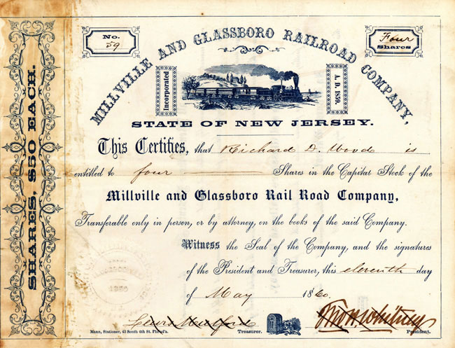 Millville and Glassboro Railroad Company 