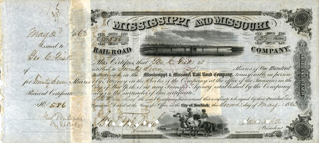 Mississippi & Missouri Rail Road Company 