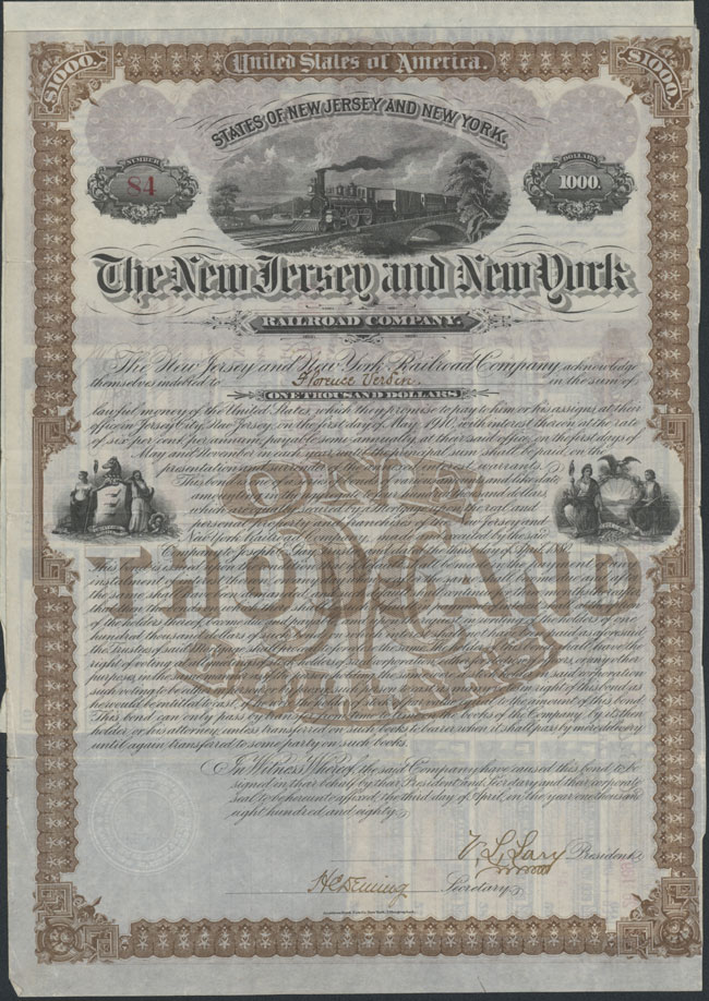 New Jersey and New York Railroad Company