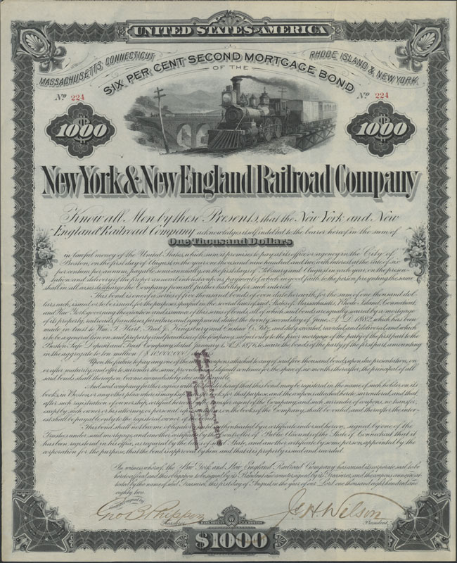 New York & New England Railroad Company