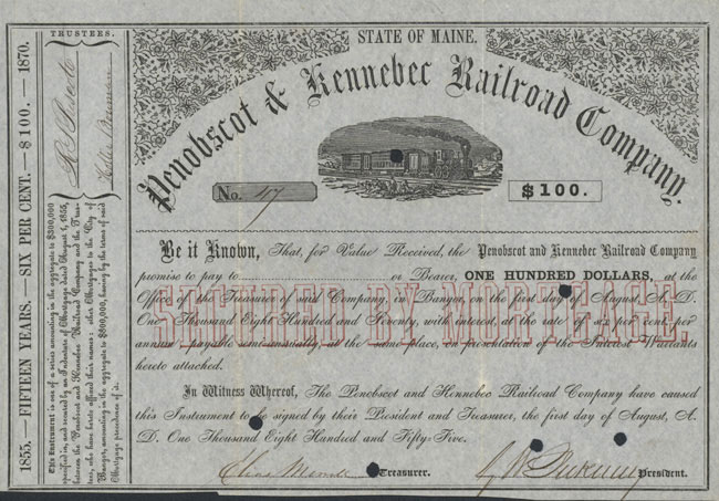 Penobscot & Kennebec Railroad Company 