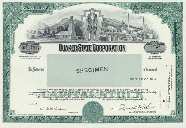 Quaker State Corporation
