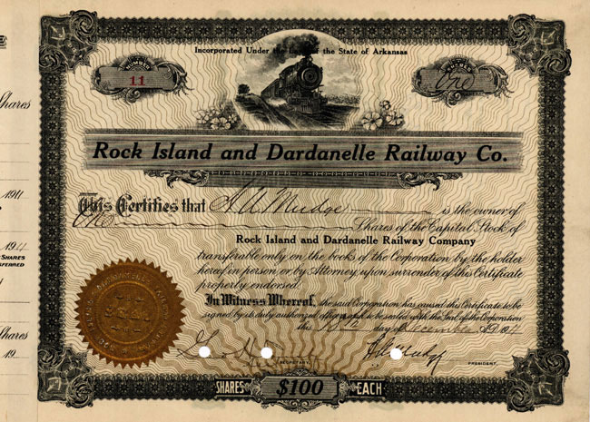 Rock Island and Dardanelle Railway Company 