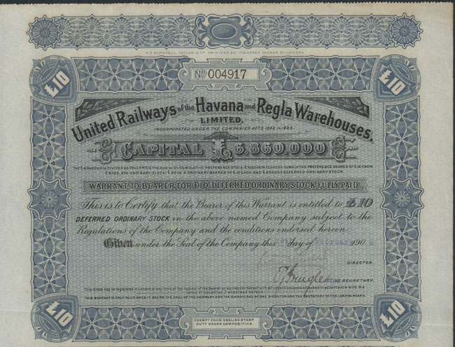United Railways of the Havana and Regla Warehouses Limited