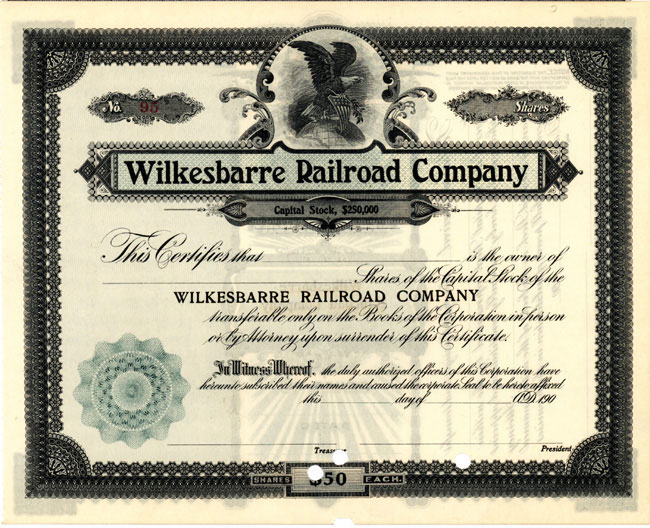 Wilkesbarre Railroad Company 