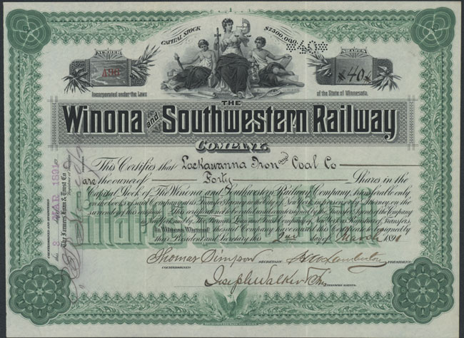 Winona and Southwestern Railway Company