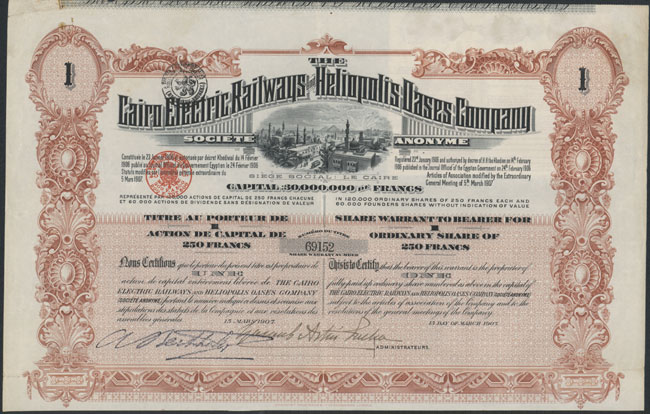 Cairo Electric Railways and Heliopolis Oases Company S. A.