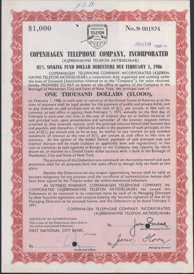 Copenhagen Telephone Company, Incorporated