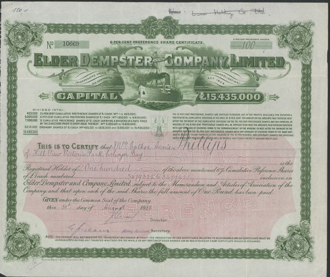 Elder Dempster and Company Limited