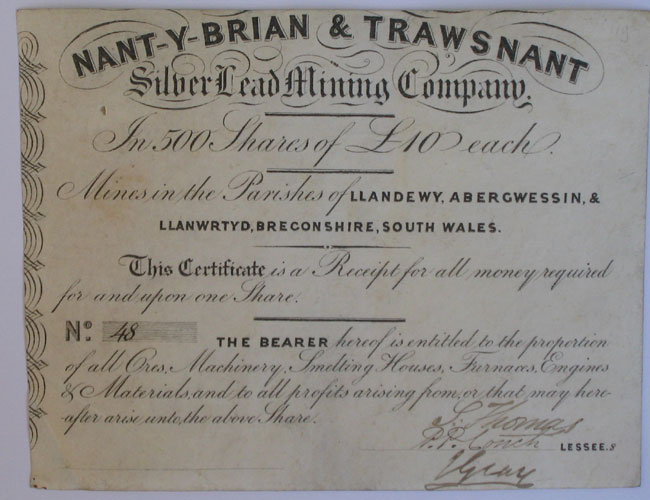 Nant-Y-Brian & Trawsnant Silver Lead Mining Company