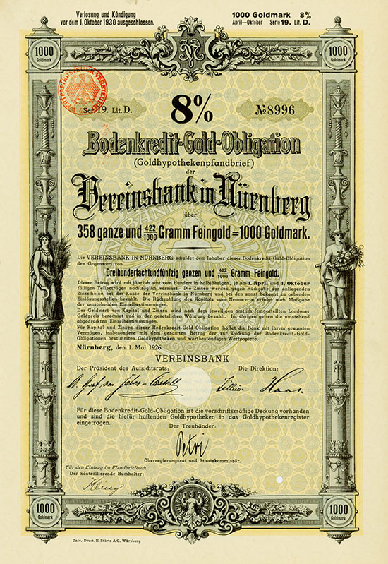 Deutschland - Reichsbankschatz [3 Stück]