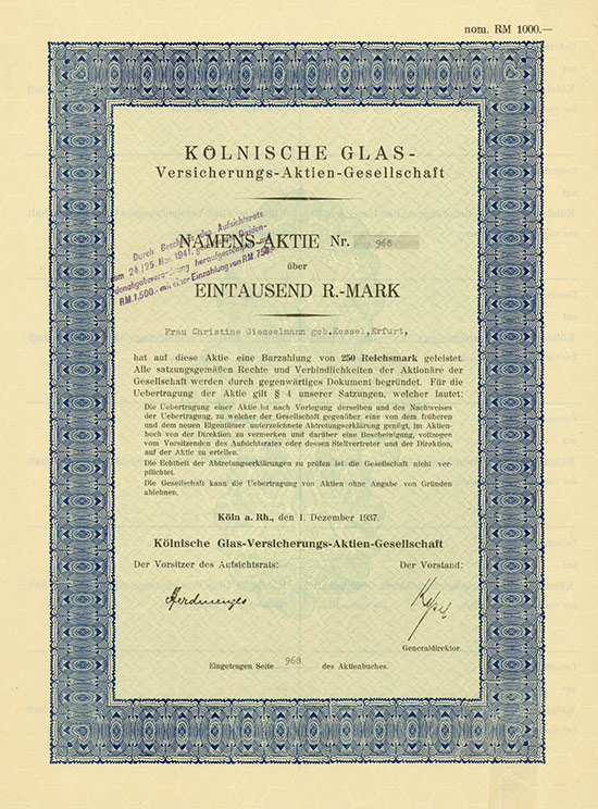 Kölnische Glas-Versicherungs-AG