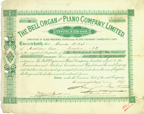 Bell Organ and Piano Company, Limited