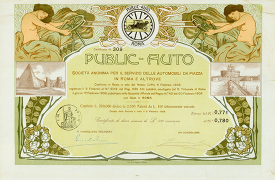 Public-Auto Società Anonima per il Servizio delle Automobili da Piazza in Roma e Altrove