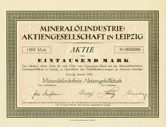 Mineralölindustrie-AG