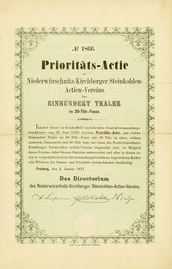 Niederwürschnitz-Kirchberger Steinkohlen-Actienverein