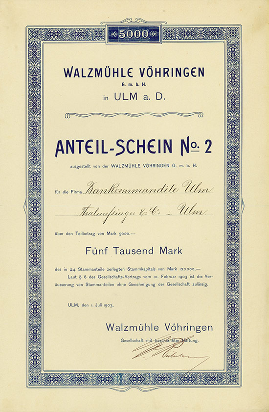 Walzmühle Vöhringen GmbH