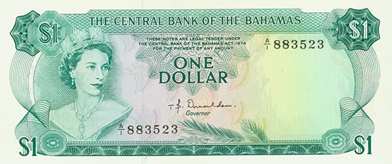 Bahamas - Central Bank of the Bahamas - Pick 35a