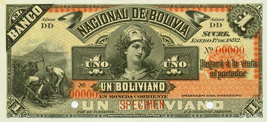 Bolivia - Nacional de Bolivia - Pick S211s