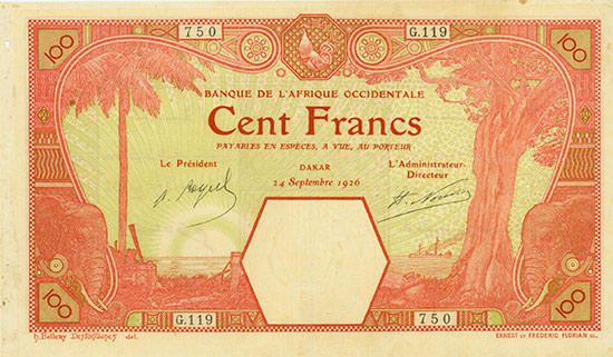 French West Africa - Banque de l'Afrique Occidentale - Pick 11Bb